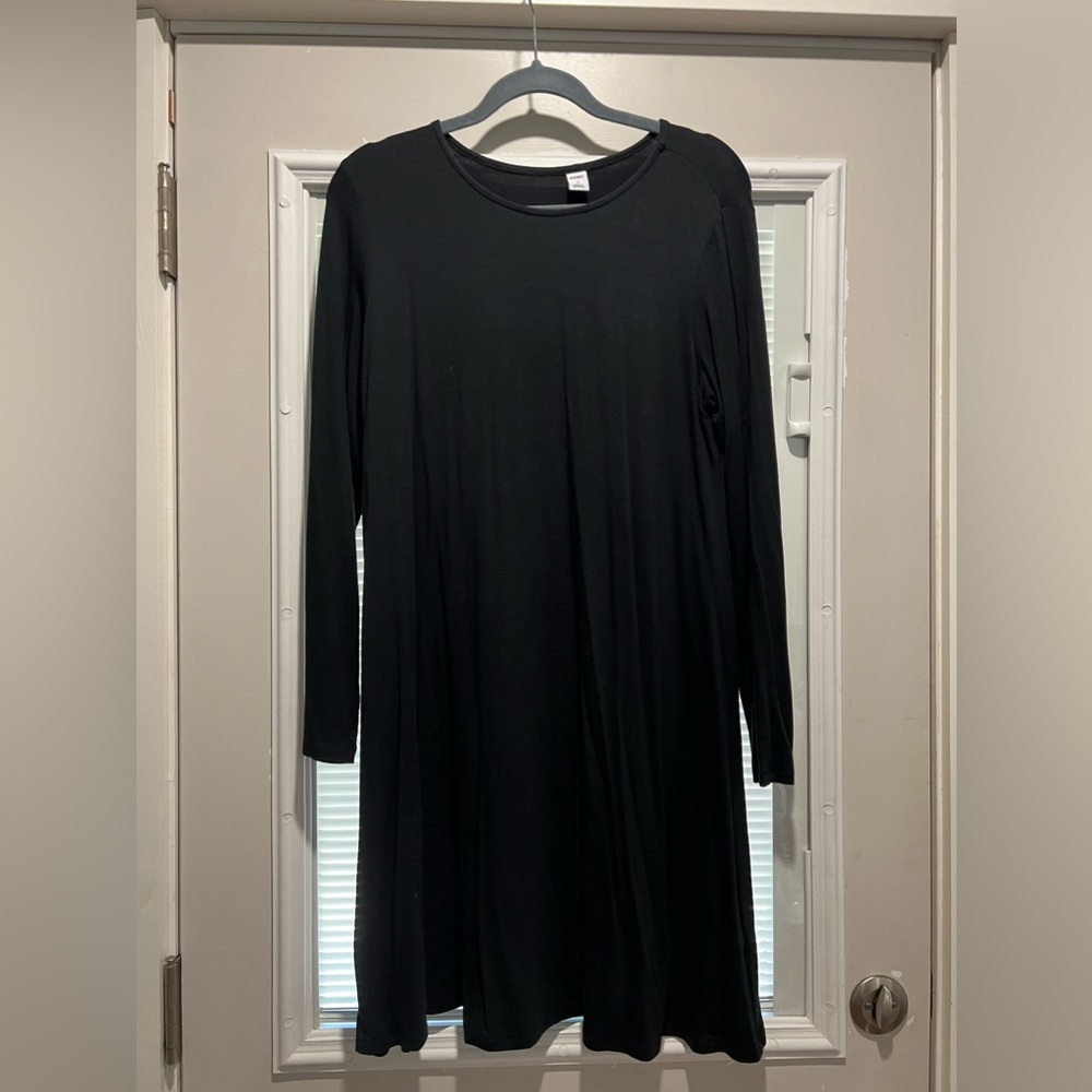 Black long sleeve dress from Old Navy